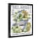 Stupell Industries Vintage Pumpkins & Hydgrangea Floater Framed Art